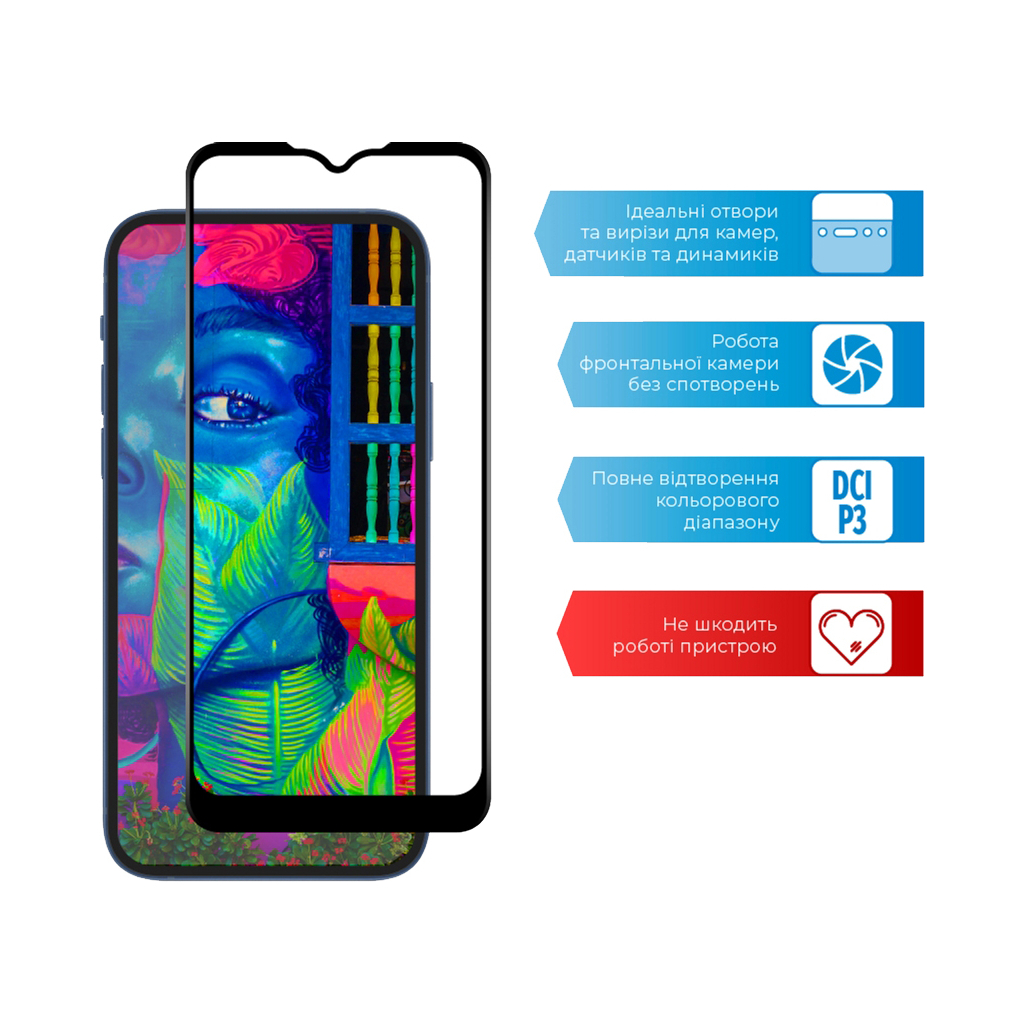 Скло захисне ACCLAB Full Glue Samsung A03S (1283126515330) - зображення 4