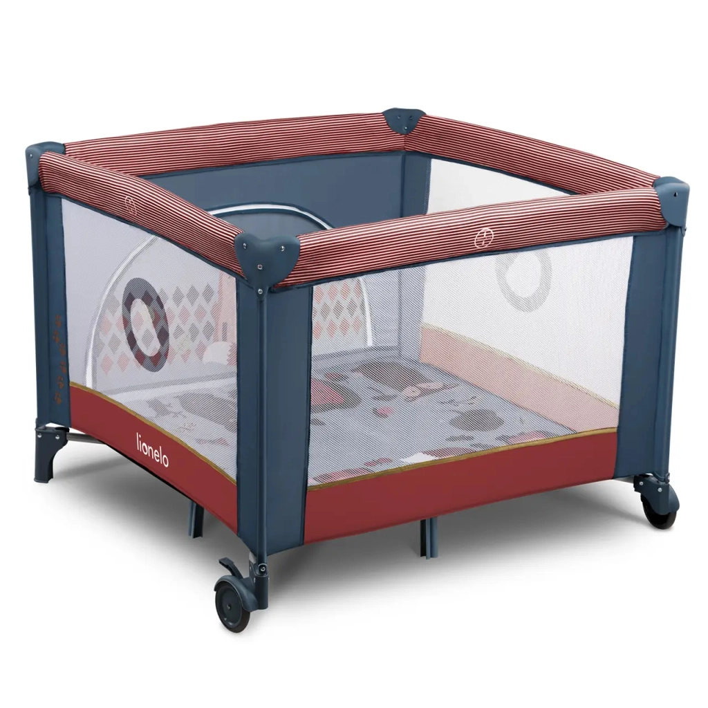 Дитячий манеж Lionelo Sofie колір - cobalt red (LO.SO04) - зображення 1