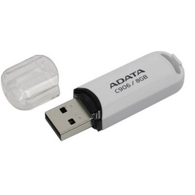 USB флеш накопичувач ADATA 8GB C906 White USB 2.0 (AC906-8G-RWH) - зображення 3