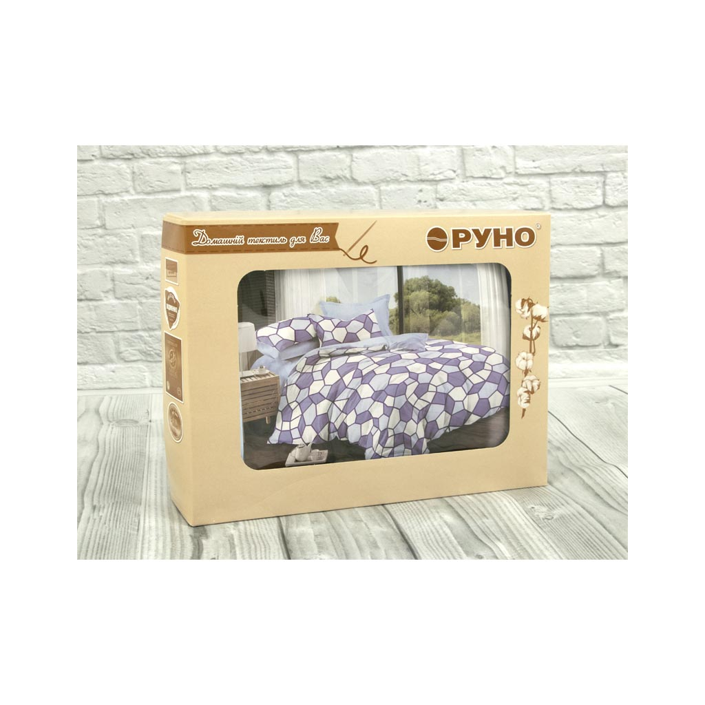 Постільна білизна Руно Сатин полуторна (677.137А_Геометрія) - изображение 3