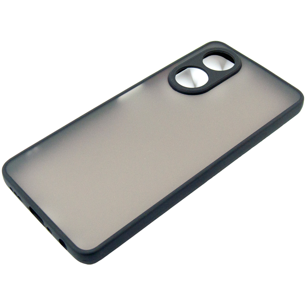 Чохол до мобільного телефона Dengos Matte OPPO A58 4G (black) (DG-TPU-MATT-132) - зображення 4