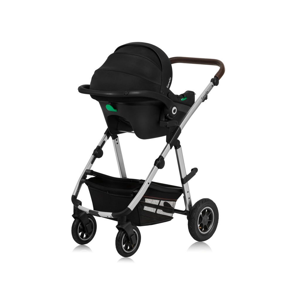 Коляска Lionelo 3 в 1 Amber 3 Black Silver (LO-AMBER BLACK SILVER (3in1)) - зображення 7