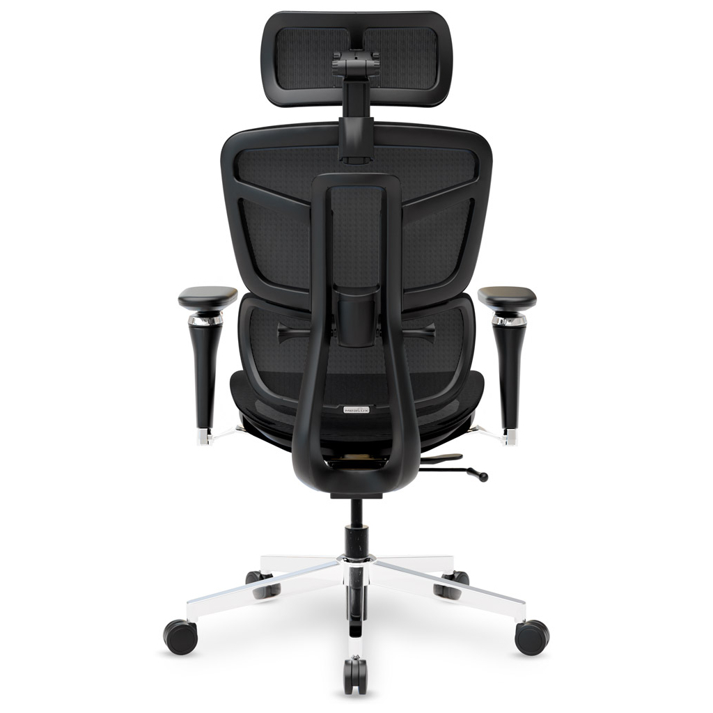 Офісне крісло Mealux S4 Air Black (HF-S4 M/B) - зображення 4