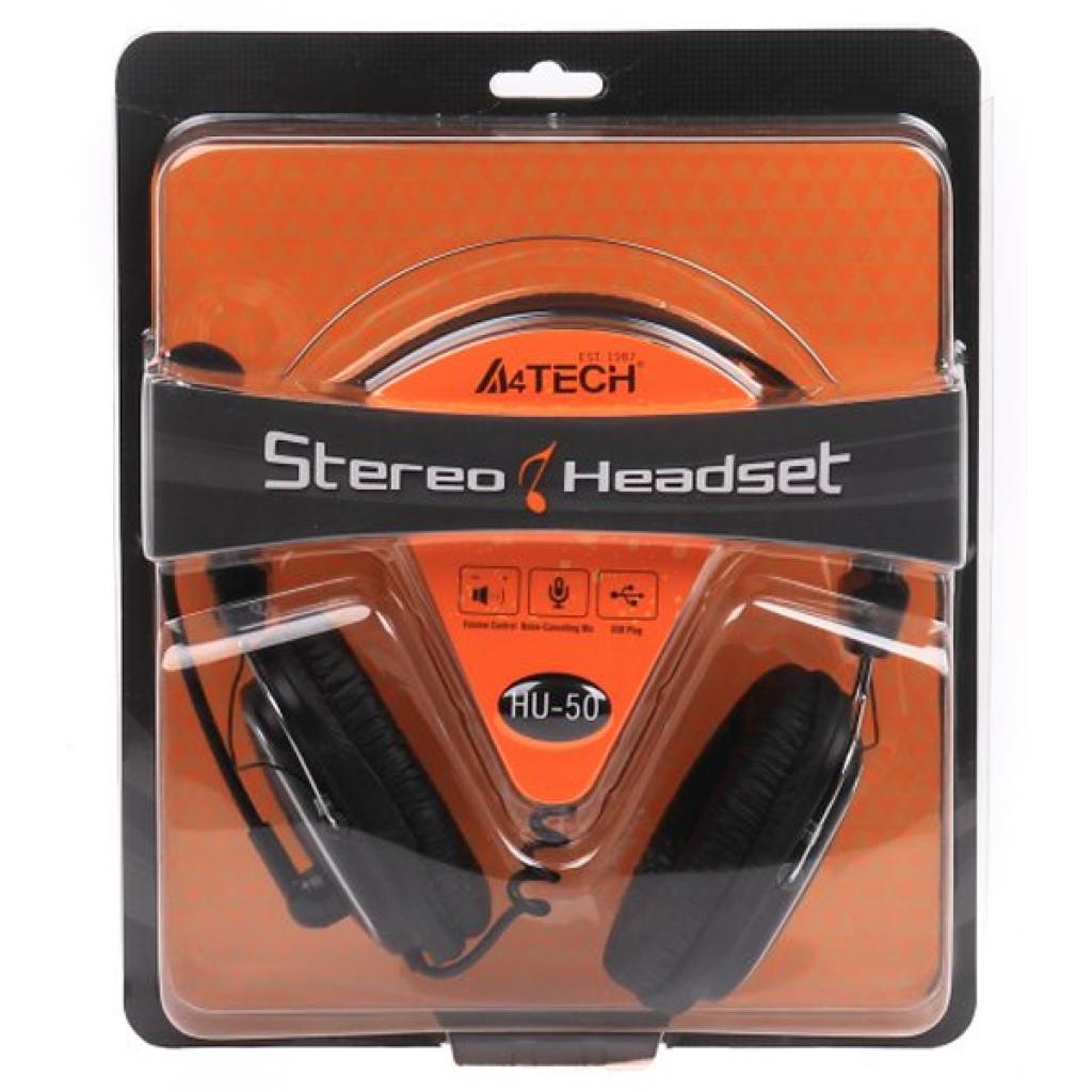 Навушники A4Tech HU-50 USB Black - зображення 7