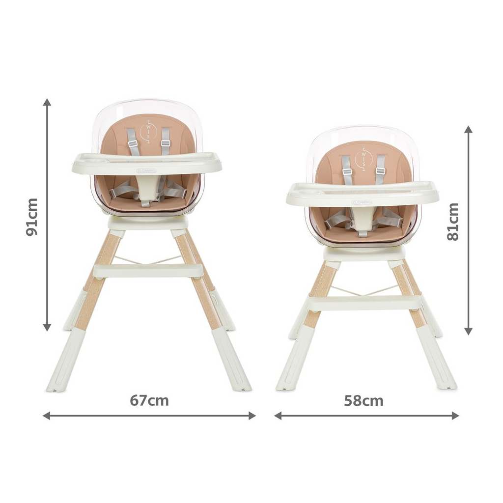 Стілець для годування El Camino ME 1104 TWIST pink - зображення 9