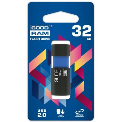 USB флеш накопичувач Goodram 32GB Sl!de Blue USB 2.0 (PD32GH2GRSLBR10) - зображення 5