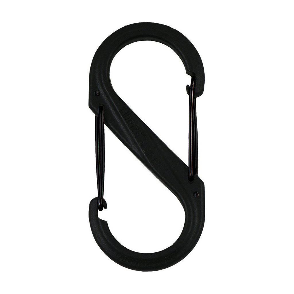Карабін туристичний Nite ize Plastic Carb S Biner Size 6 NI676 All Black (4823082709571) - зображення 1