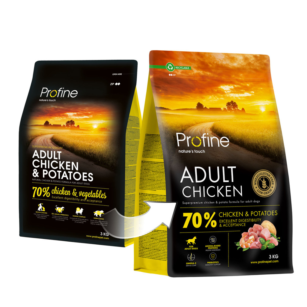 Сухий корм для собак Profine Chicken and Potatoes для дорослих собак всіх порід 3 кг (8595602570027) - зображення 4