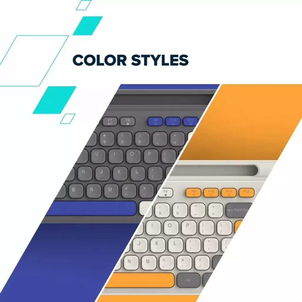 Клавіатура Canyon HKB-W03 Wireless UA Beige (CNS-HKBW03BG) - зображення 8