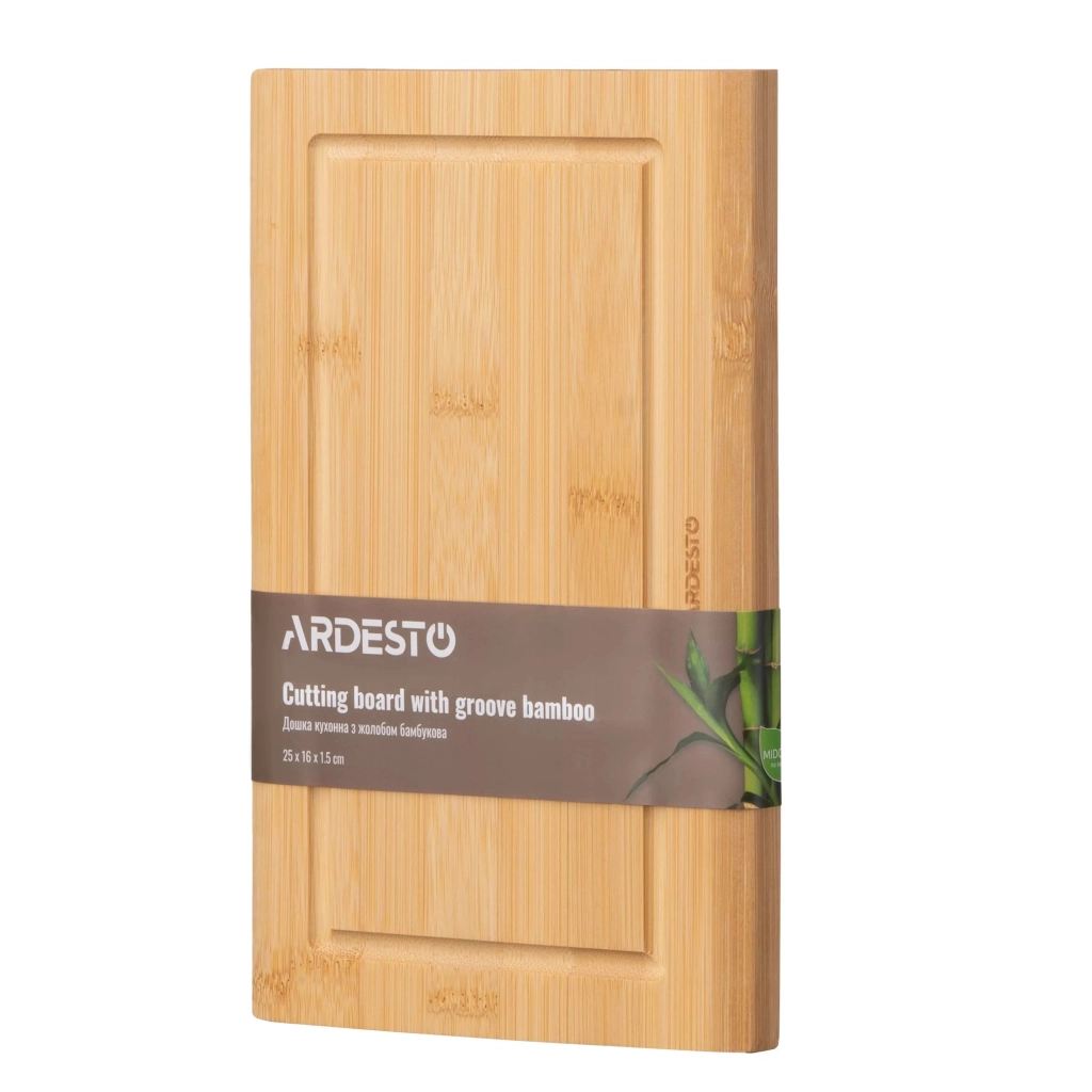 Дошка для нарізання Ardesto Midori 25 х 16 х 1.5 см, бамбук (AR1425BM) - зображення 1