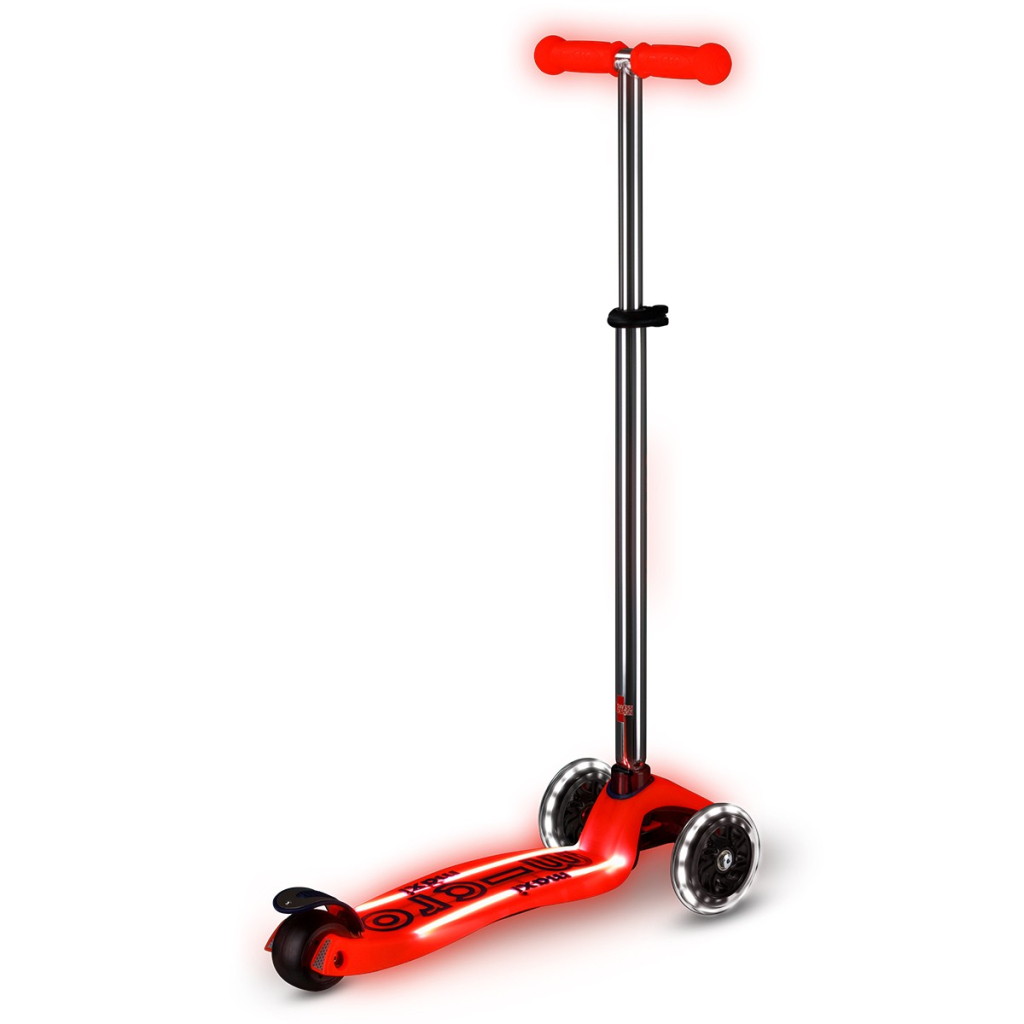 Самокат Micro Maxi Deluxe Glow LED Plus Червона аура (MMD379) - зображення 3