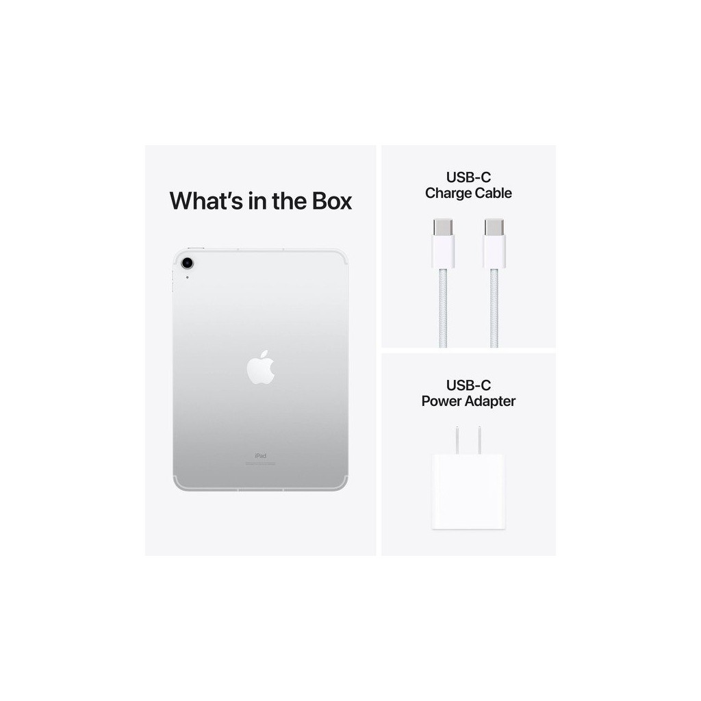 Планшет Apple iPad 10.9" 2022 WiFi + LTE 256GB Silver (10 Gen) (MQ6T3RK/A) - зображення 2