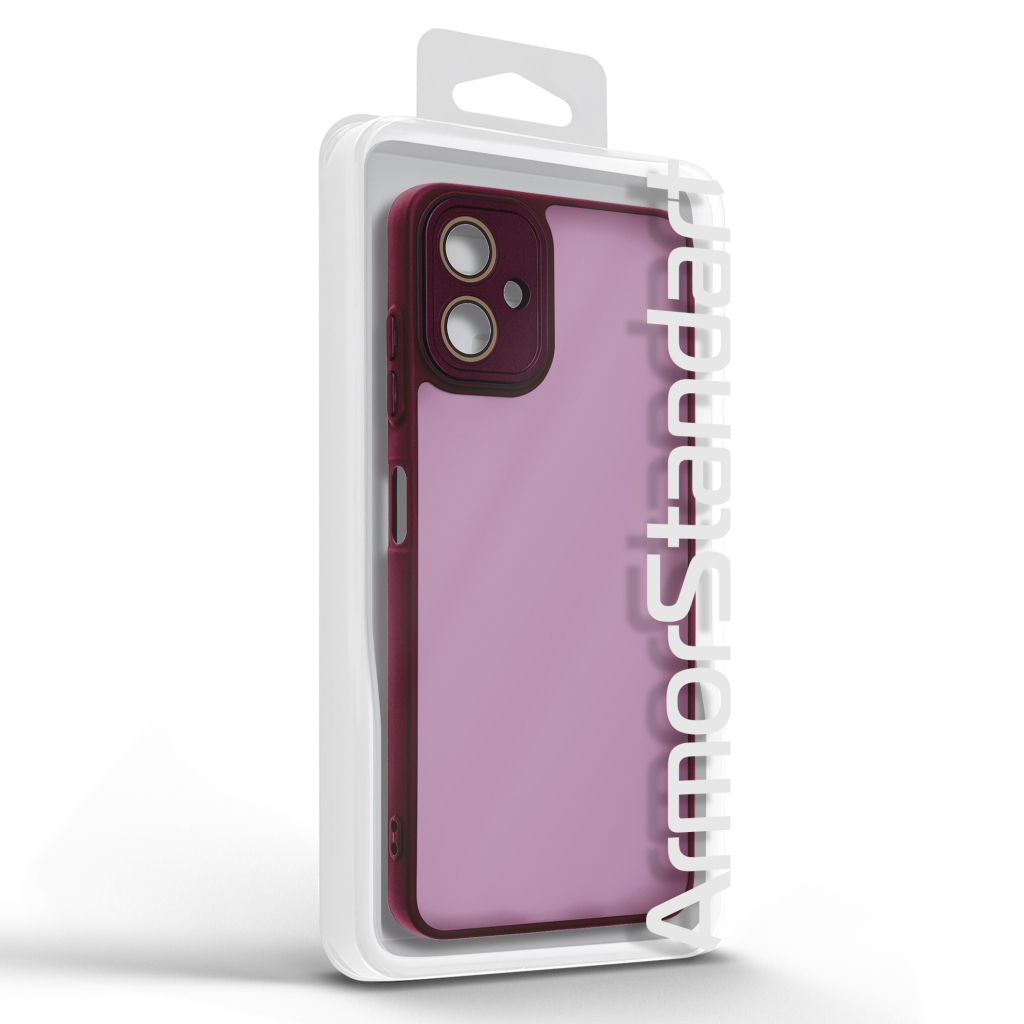 Чохол до мобільного телефона Armorstandart ShadeX Samsung A06 4G Wine Red (ARM83235) - зображення 3