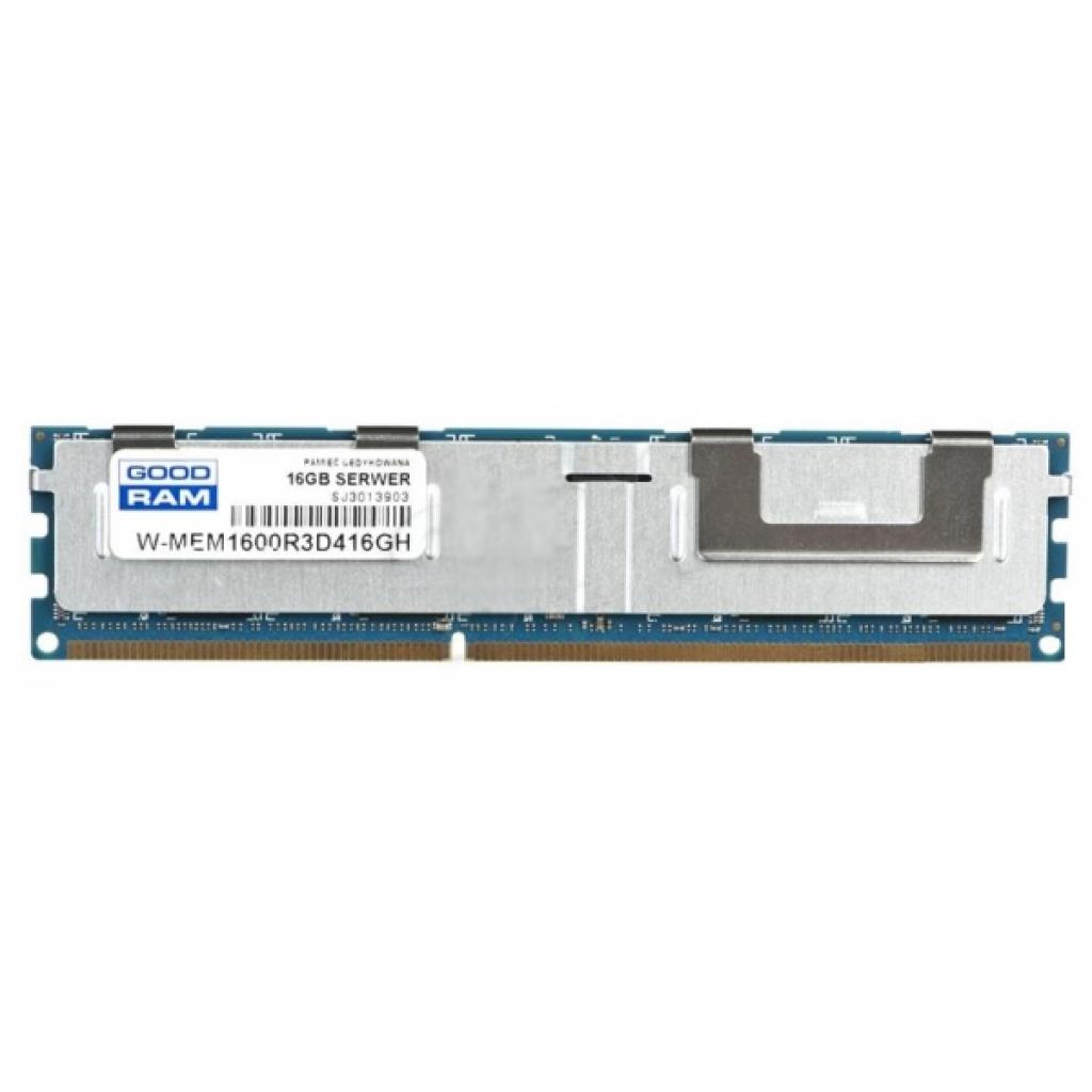 Модуль пам'яті для сервера DDR3 16GB ECC RDIMM 1600MHz 2Rx4 1.5V CL11 Goodram (W-MEM1600R3D416GG) - зображення 1