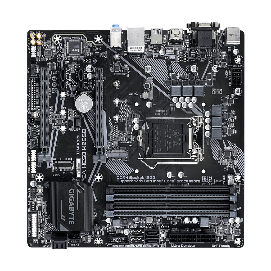 Материнська плата GIGABYTE B560M DS3H V3 - зображення 3