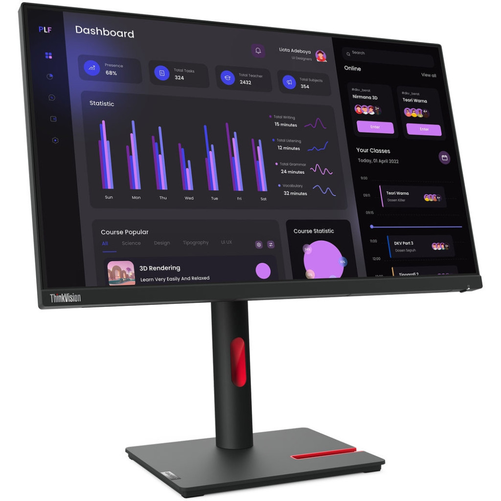 Монітор Lenovo T24i-30 (63CFMATXUA) - зображення 2