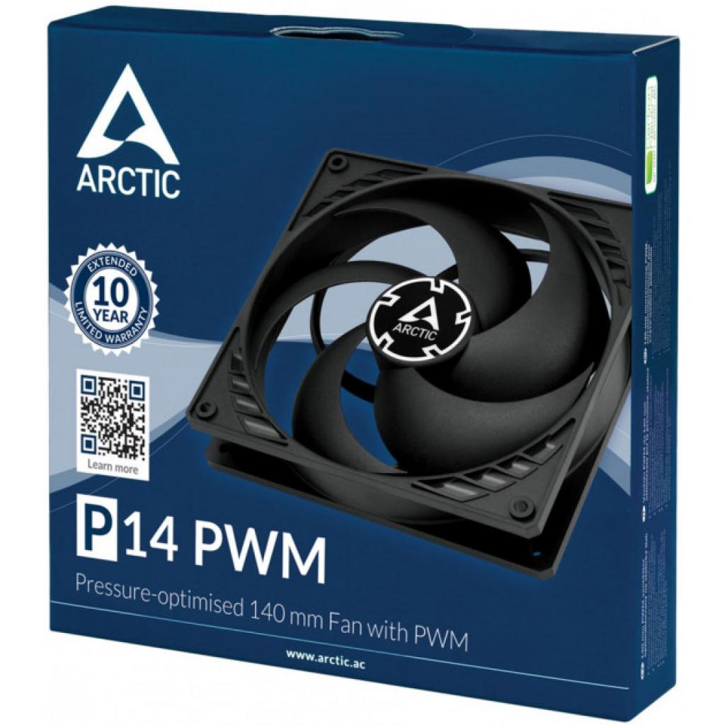 Кулер до корпусу Arctic P14 Silent black (ACFAN00139A) - зображення 7