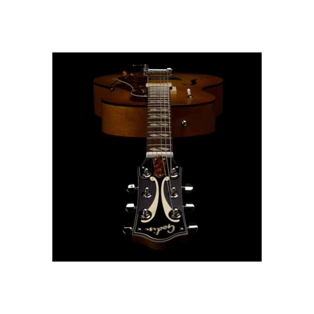Гітара напівакустична Godin 5th Avenue Jumbo P-Rail Harvest Gold (235913) - зображення 5