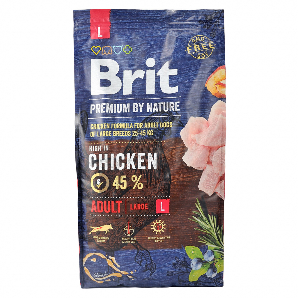 Сухий корм для собак Brit Premium Dog Adult L 8 кг (8595602526451) - зображення 1