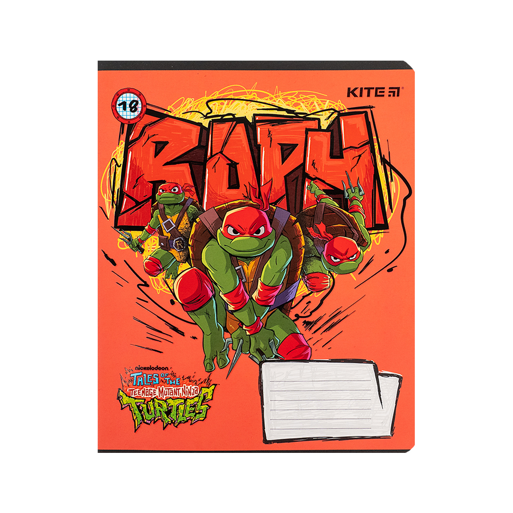 Зошит Kite Ninja Turtles, 18 аркушів, клітинка (NT24-236) - изображение 12