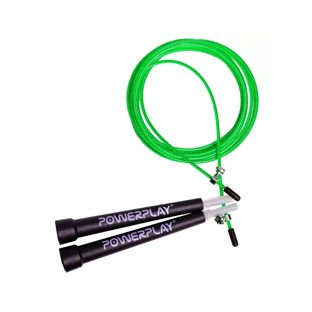 Скакалка PowerPlay 4202 швидкісна Зелена (PP_4202_Green) - зображення 2