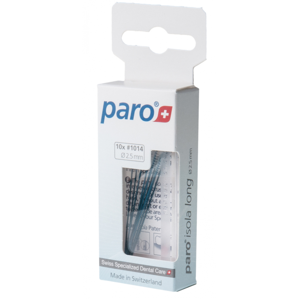 Щітки для міжзубних проміжків Paro Swiss Isola long x-тонкі конічні Ø 2.0/6.0 мм 10 шт. (7610458010105) - изображение 3