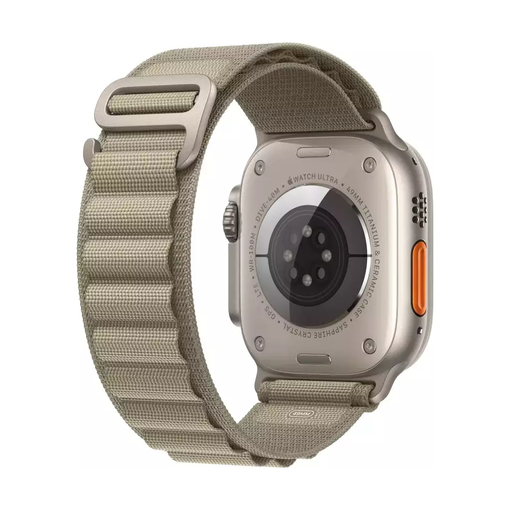 Ремінець до смарт-годинника Apple 49mm Olive Alpine Loop - Large (MT5V3ZM/A) - зображення 4
