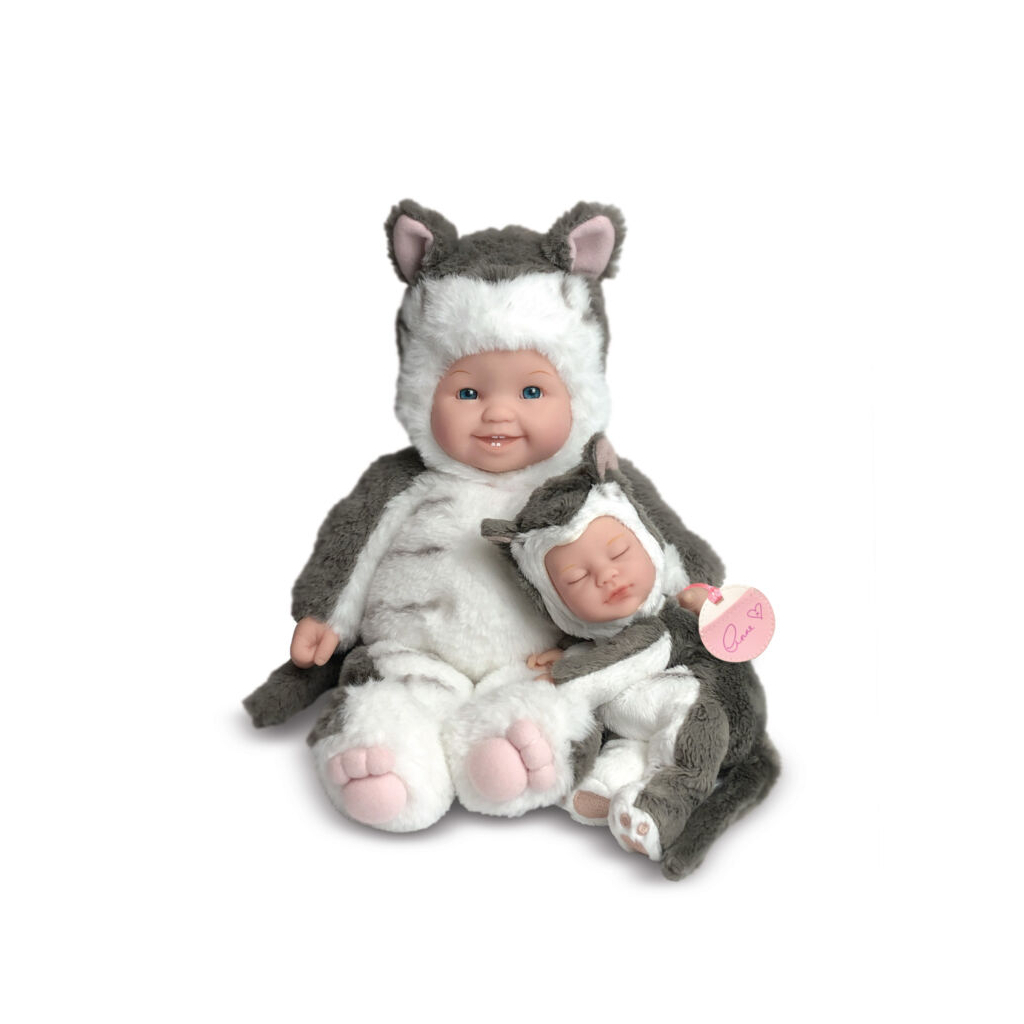 Пупс Anne Geddes набір Маленькі сестри Кошенятка 38 см та 23 см (575706) - зображення 1