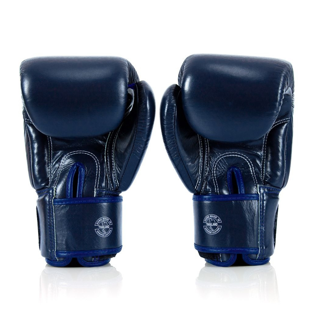 Боксерські рукавички Fairtex BGV1-ONE (натуральна шкіра) Blue 10 унцій (бинти в комплекті) (BGV1-ONE_10oz_Blue) - зображення 4