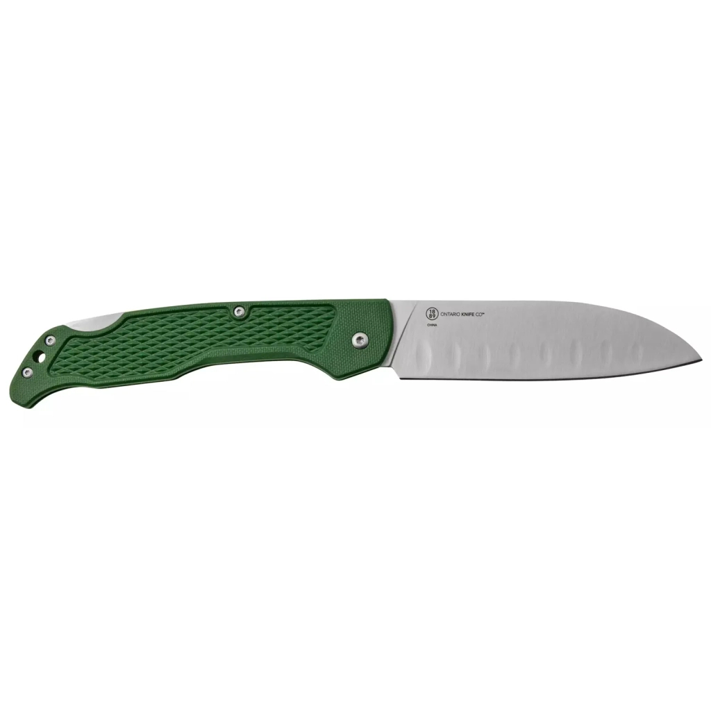 Ніж Ontario Knife Camp Plus Santoku Green (ON4305) - зображення 2