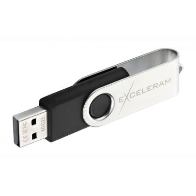 USB флеш накопичувач eXceleram 16GB P1 Series Silver/Black USB 2.0 (EXP1U2SIB16) - зображення 5