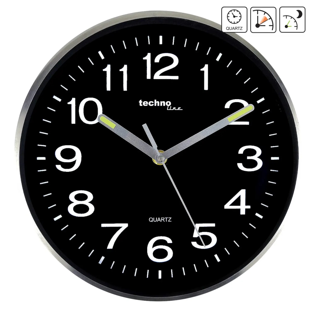 Настінний годинник Technoline WT7620 Black/Silver (DAS301804) - изображение 2