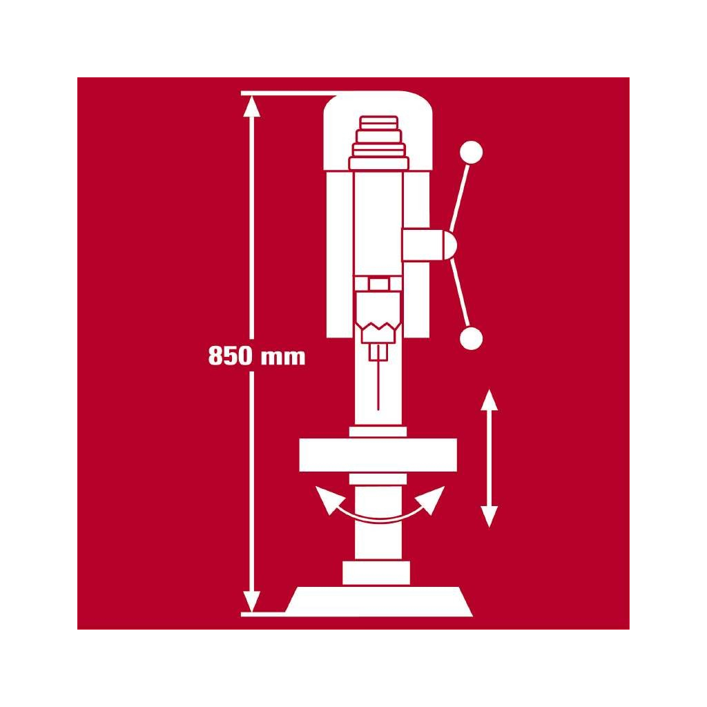Свердлильний верстат Einhell TC-BD 630/1 630Вт, 250-2400об/хв (4520597) - зображення 8