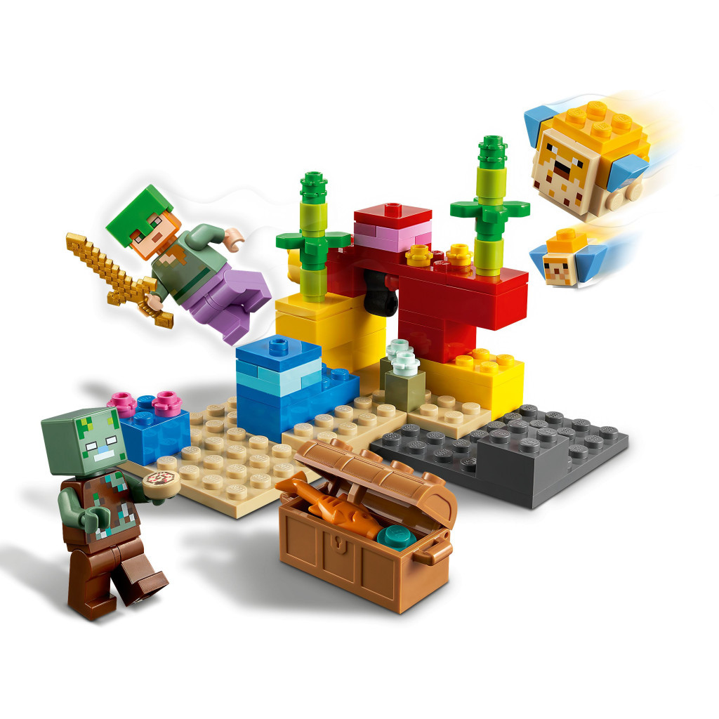 Конструктор LEGO Minecraft Кораловий риф 92 деталі (21164) - зображення 3