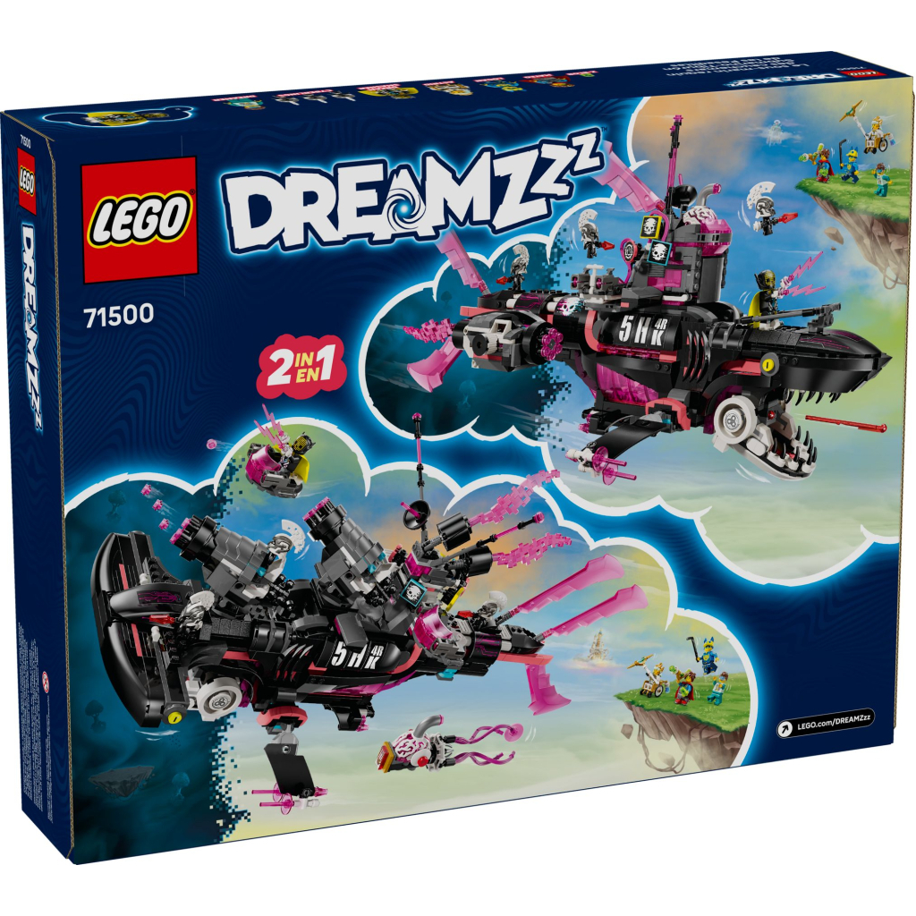 Конструктор LEGO DREAMZzz Жахливий підводний човен «Акула» (71500) - зображення 7