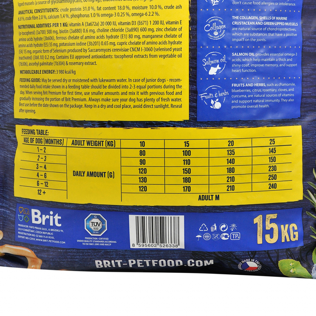 Сухий корм для собак Brit Premium Dog Junior M 15 кг (8595602526338) - зображення 4