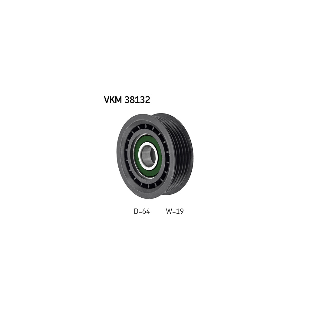 Ролик натягувача ременя SKF VKM 38132 - зображення 2
