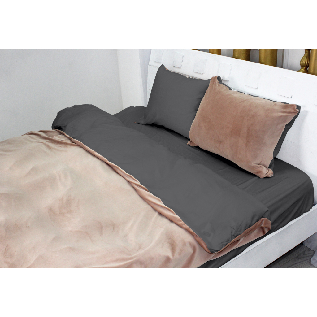 Постільна білизна MirSon Велюр Winter Delicate 28-0091 Ortica King Size (2200004044811) - зображення 2