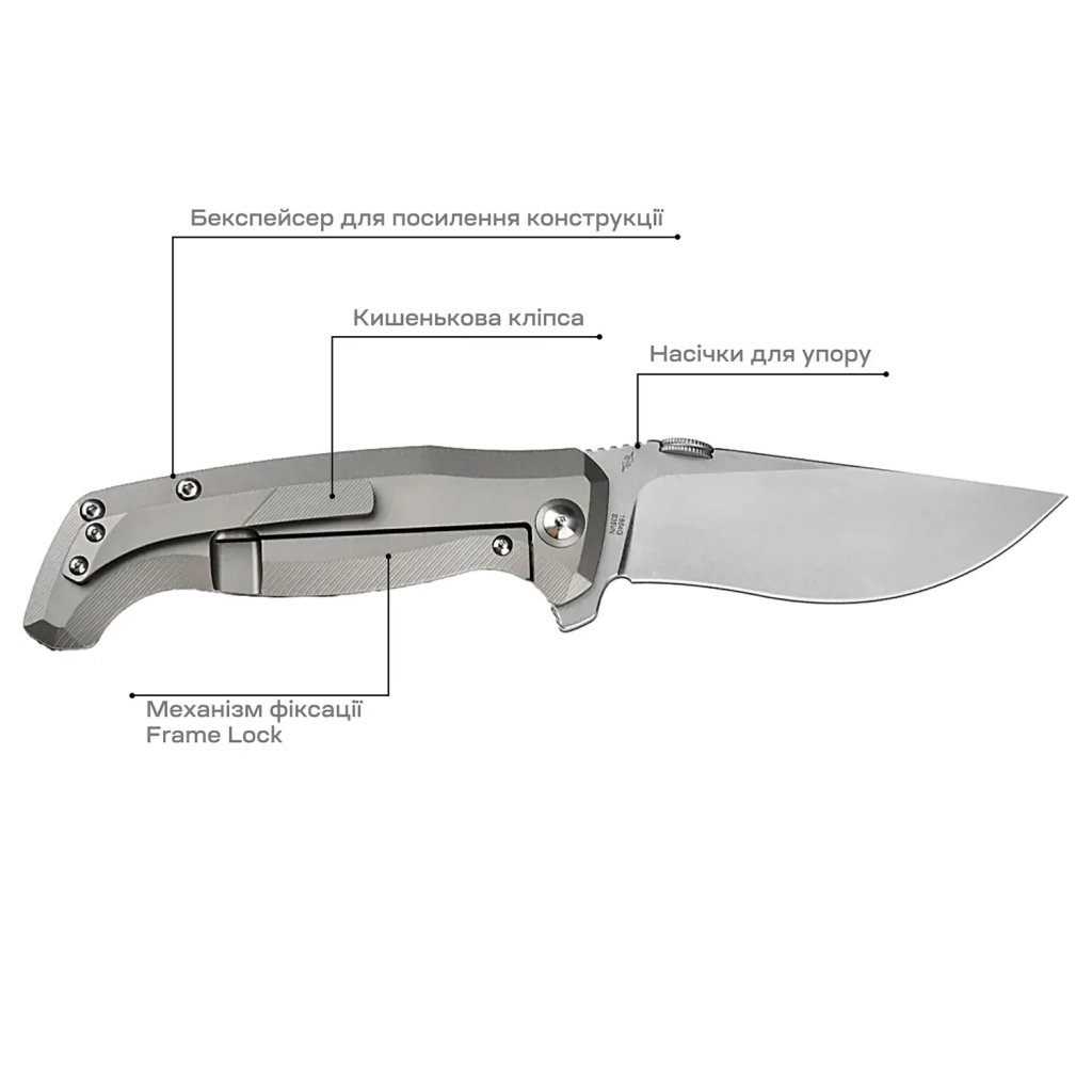 Ніж Artisan Kami S35VN Micarta (1864G-ODG) - зображення 5