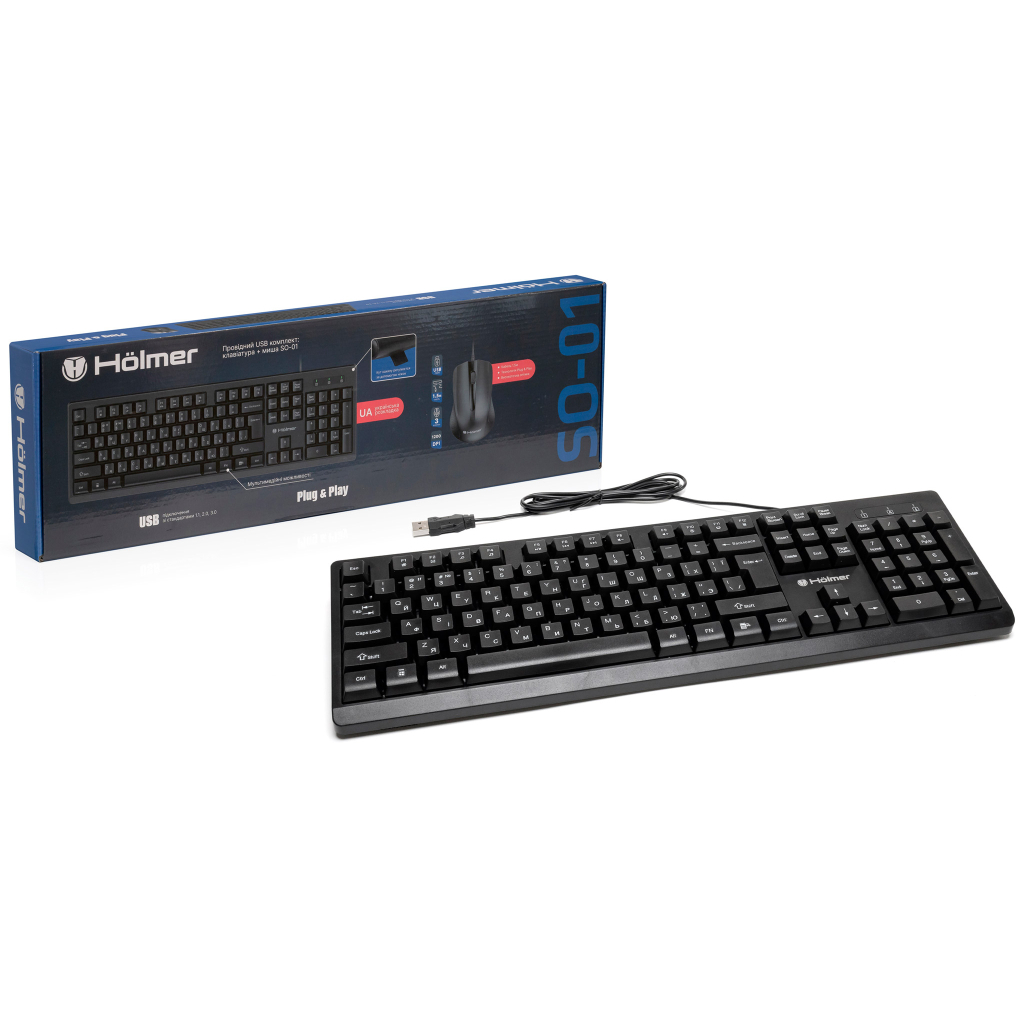 Комплект Hölmer SO-01 USB UA Black (SO-01) - зображення 10