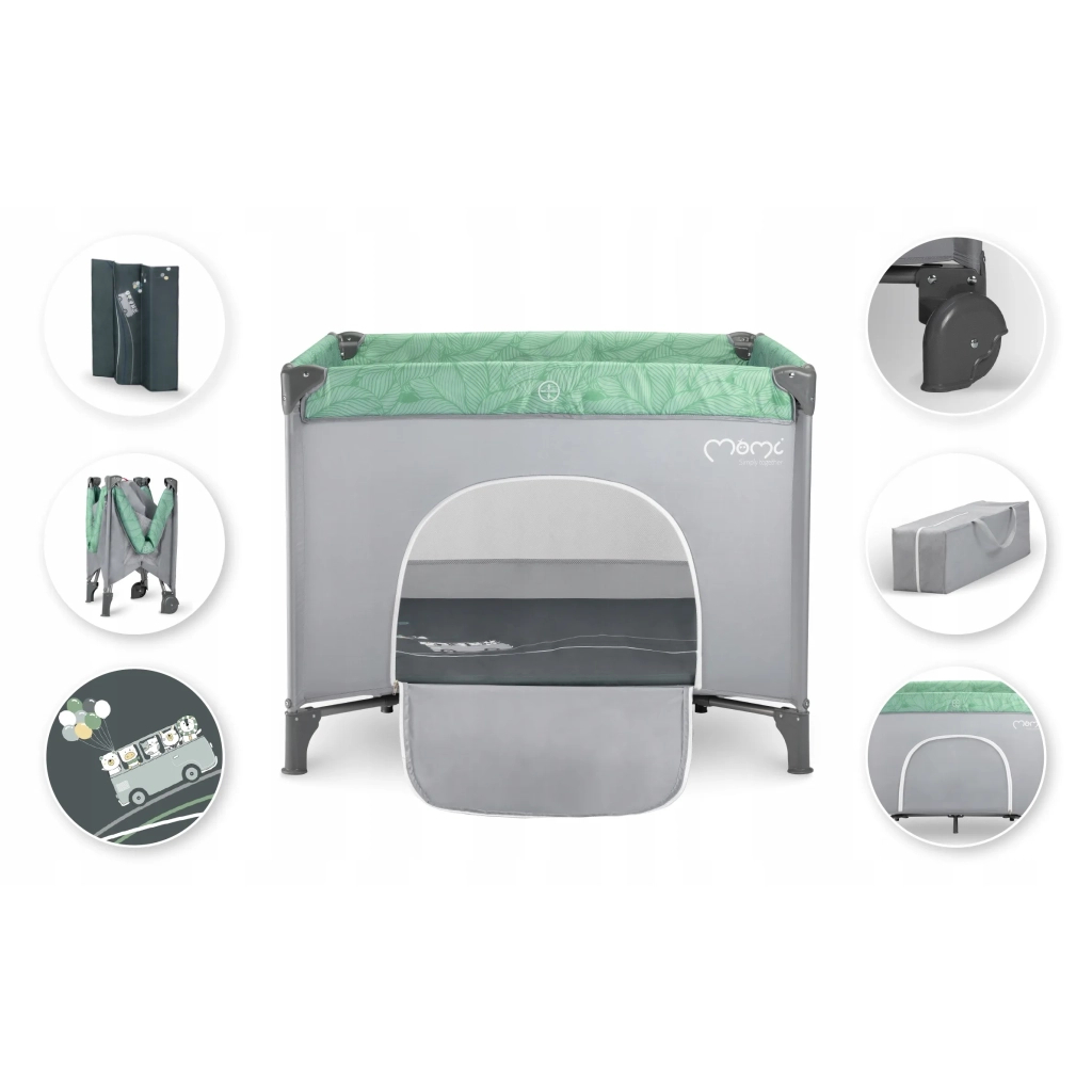 Дитячий манеж MoMi Mamu колір - jade (LOZE00020) - зображення 9