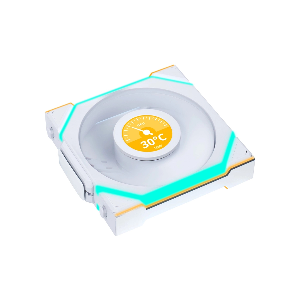 Кулер до корпусу Lian Li Uni Fan SL WIRELESS LCD Reverse, 120-1 (G99.12RSLLCD1W1W.00) - зображення 2