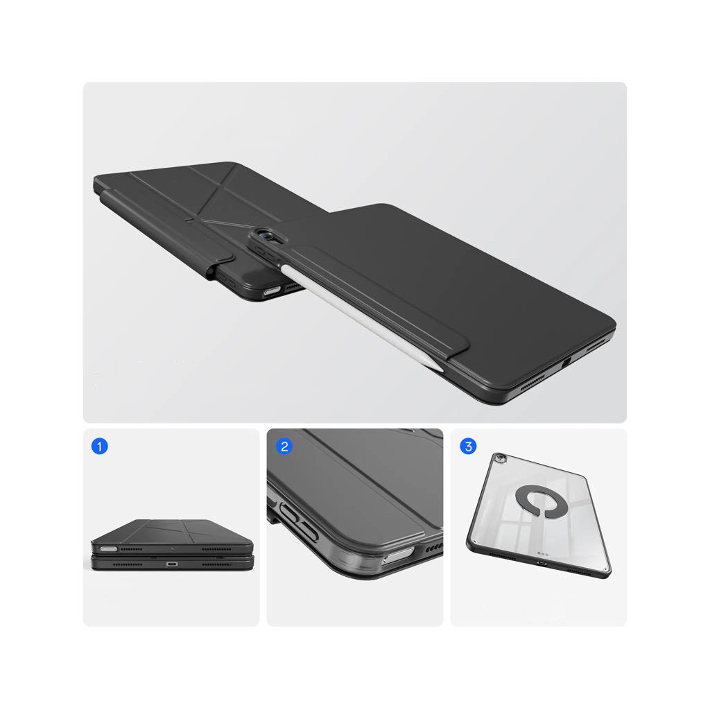 Чохол до планшета BeCover Ultra Slim Origami Flex Apple iPad Air 11" M2/M3 (2024/2025) Black (712975) - зображення 7