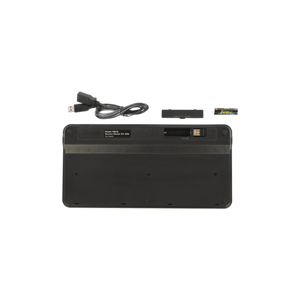 Клавіатура A4Tech FBK30 Wireless/Bluetooth Black (4711421972499) - зображення 6