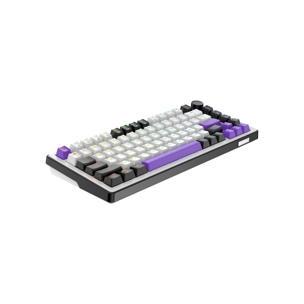 Клавіатура Hator Hellyberry HK75 Mechanical Linear RGB USB UA White/Violet (HK75) - зображення 4