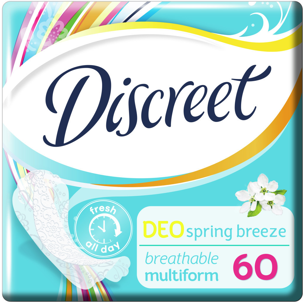 Щоденні прокладки Discreet Deo Spring Breeze 60 шт. (8001090170316/8700216153096) - изображение 3