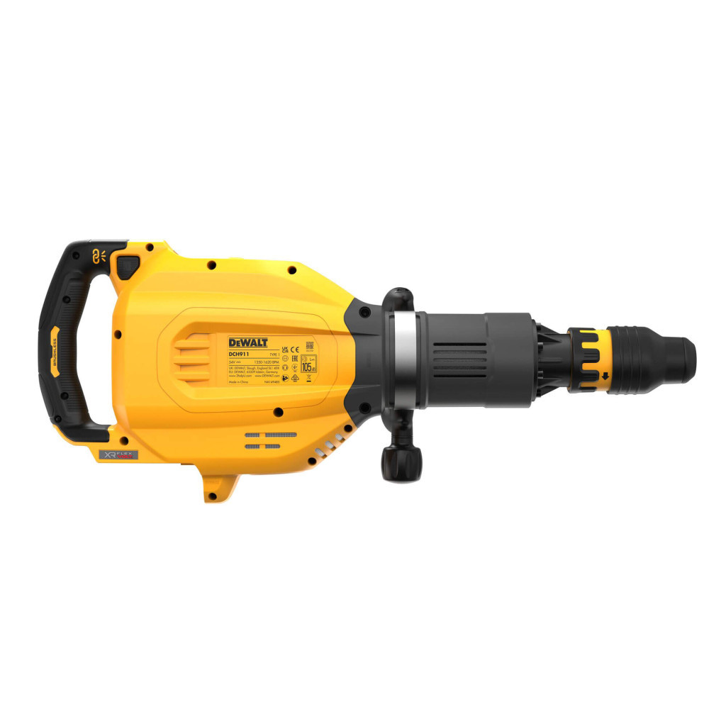 Відбійний молоток DeWALT SDS-MAX, XR FLEXVOLT 54 В Li-lon, 27 Дж, 1620 уд/хв, кейс (без АКБ та ЗУ) (DCH911NK) - изображение 4