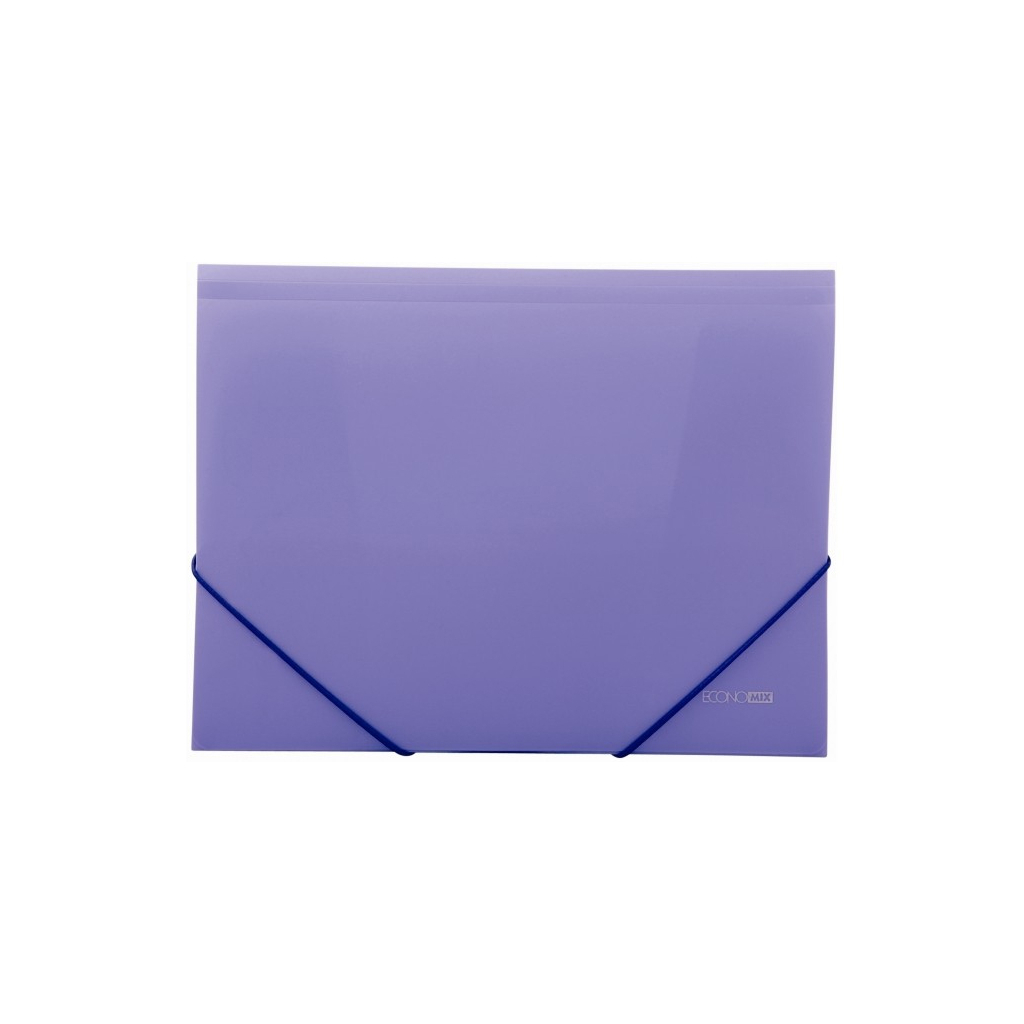 Папка на резинках Economix А4 фактура "помаранч", фіолетова (E31633-12) - зображення 1