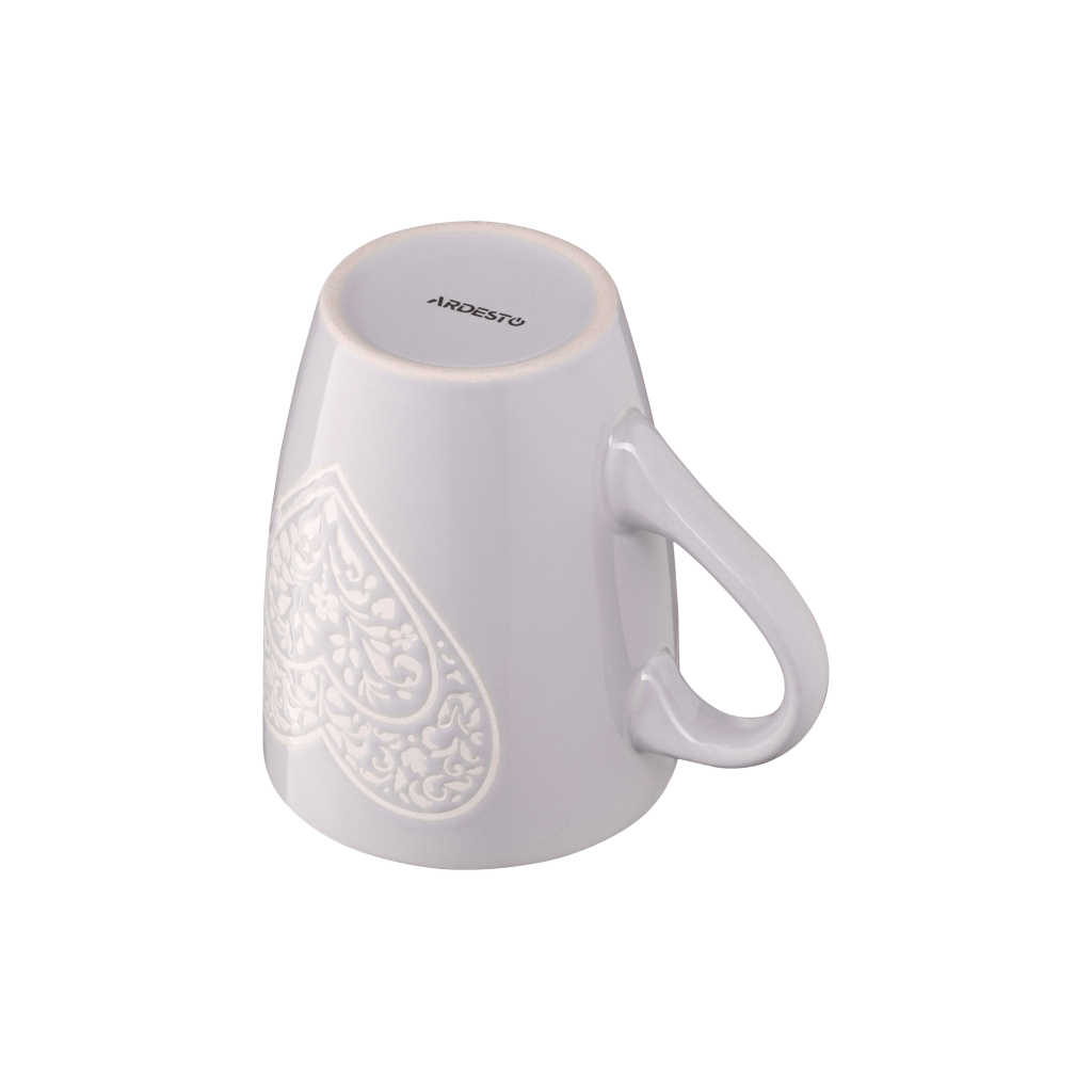 Чашка Ardesto Heart 330 мл Grey (AR3467GR) - изображение 6