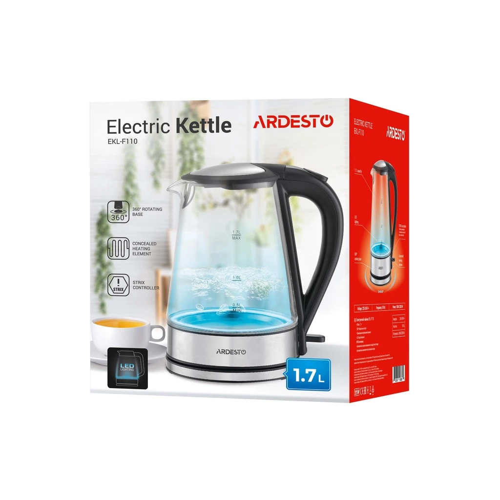 Електрочайник Ardesto EKL-F115 - зображення 6
